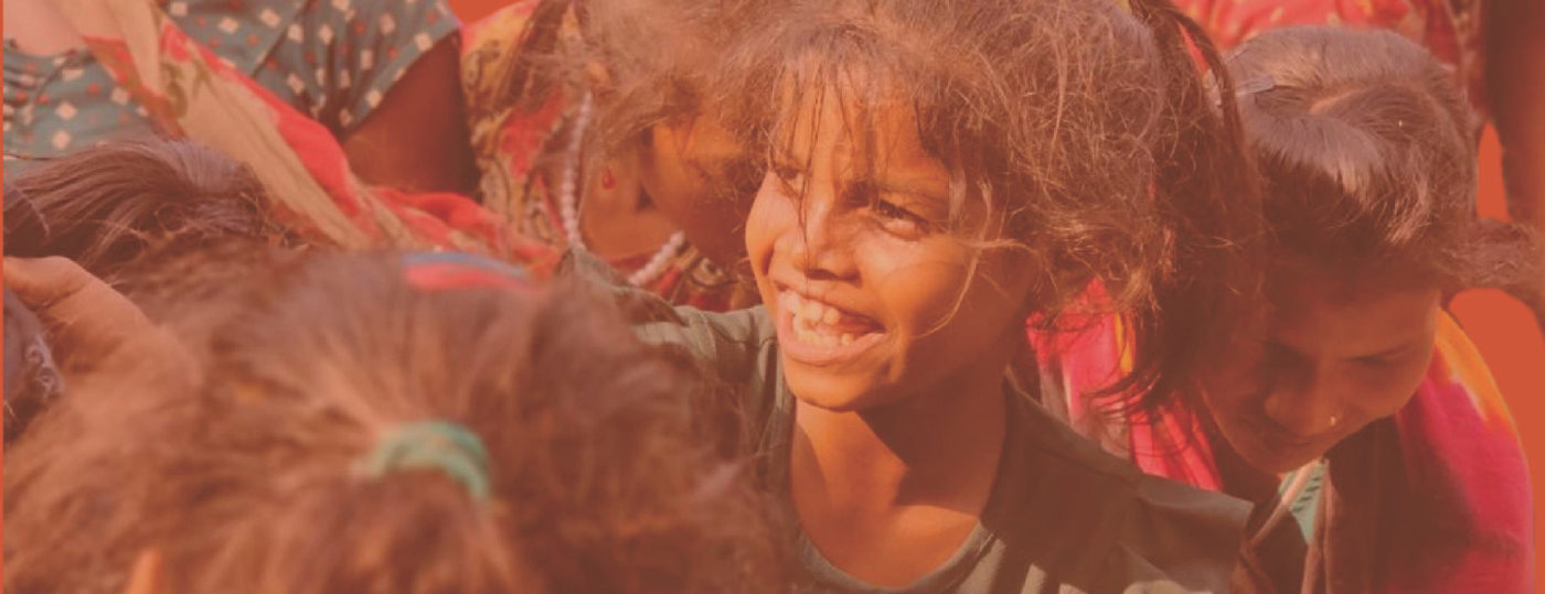 Smiling children at a Youth4People distribution